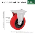 Light Duty PU Top Plate Rigid Caster Wheel